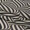 1 Yard Black and Beige Swirling Stripes Lightweight Linen Woven